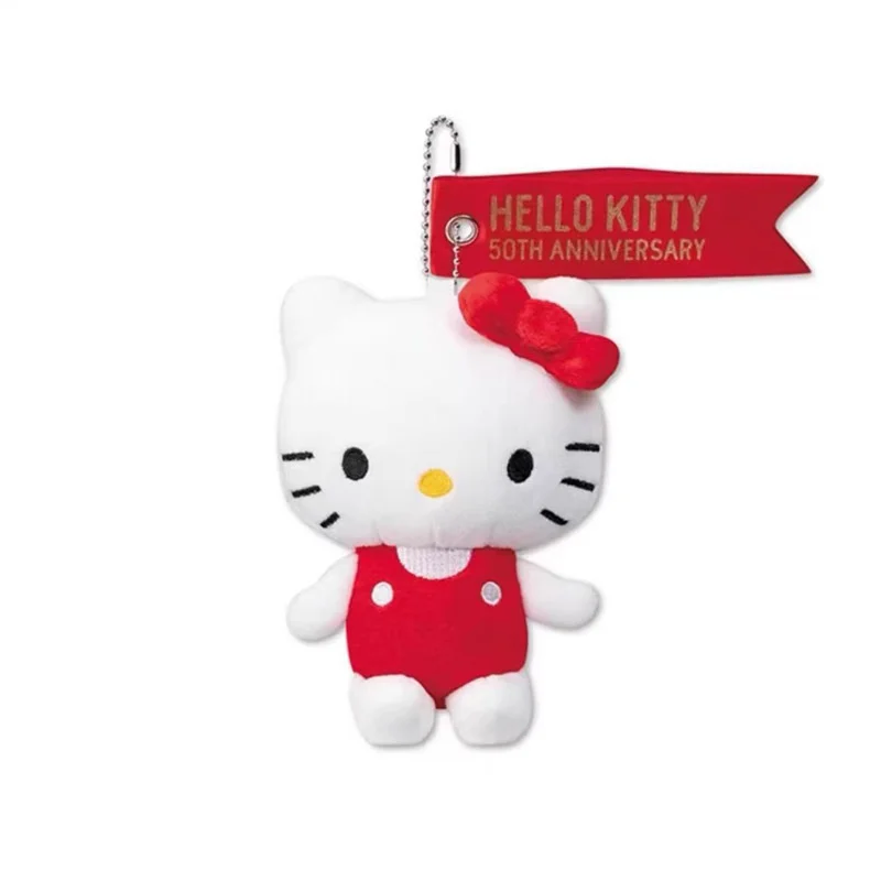 New Sanrio 50Th Anniversary Hello Kitty Doll Toys Keychain Kawaii