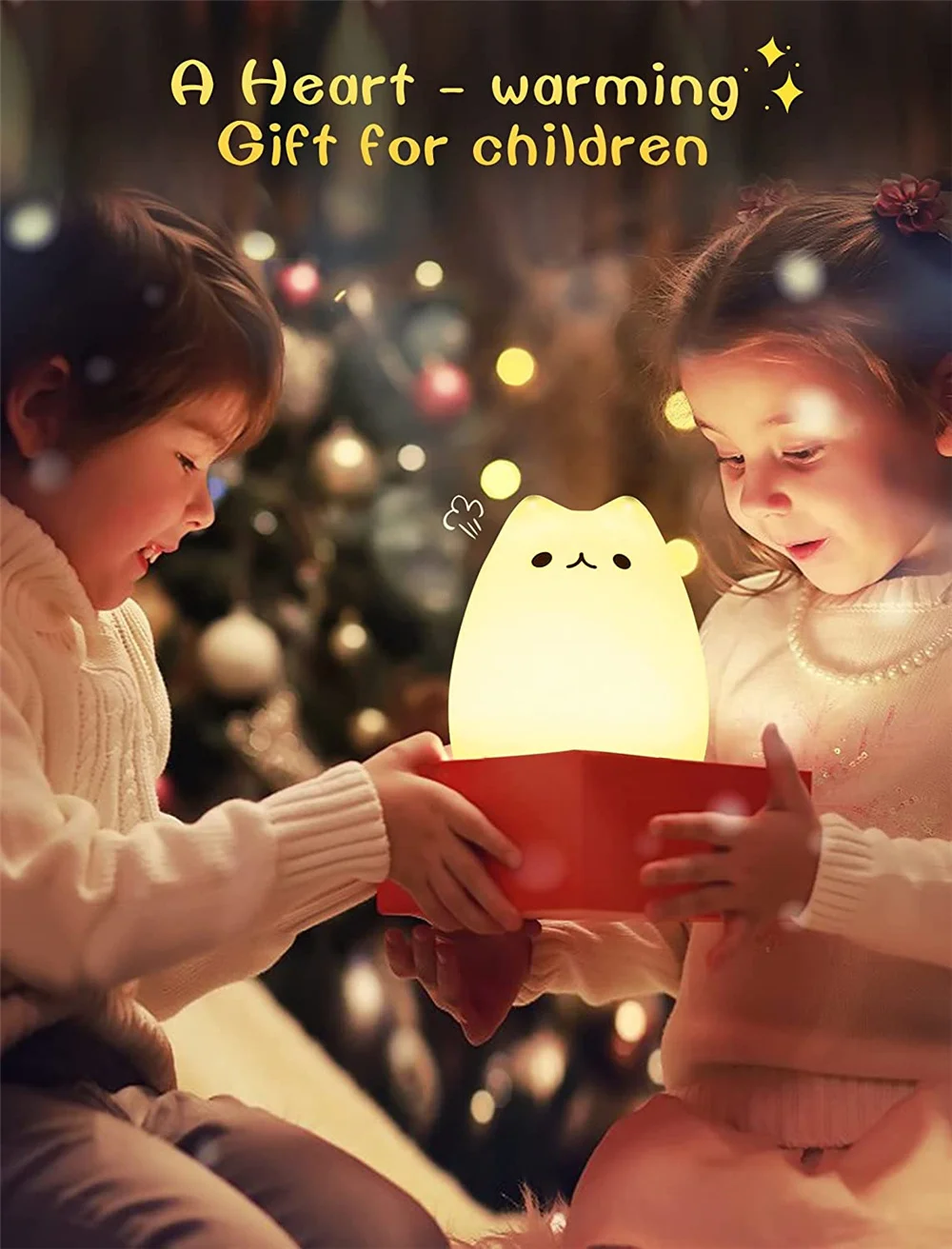 Mädchen Schlafzimmer Kitty Nachtlicht süße Katze Lampe Geburtstagsgeschenk Kinder Baby Kleinkind Teen Silikon Kawaii Nachtlicht Kinderzimmer Zimmer Dekor_voghion.com