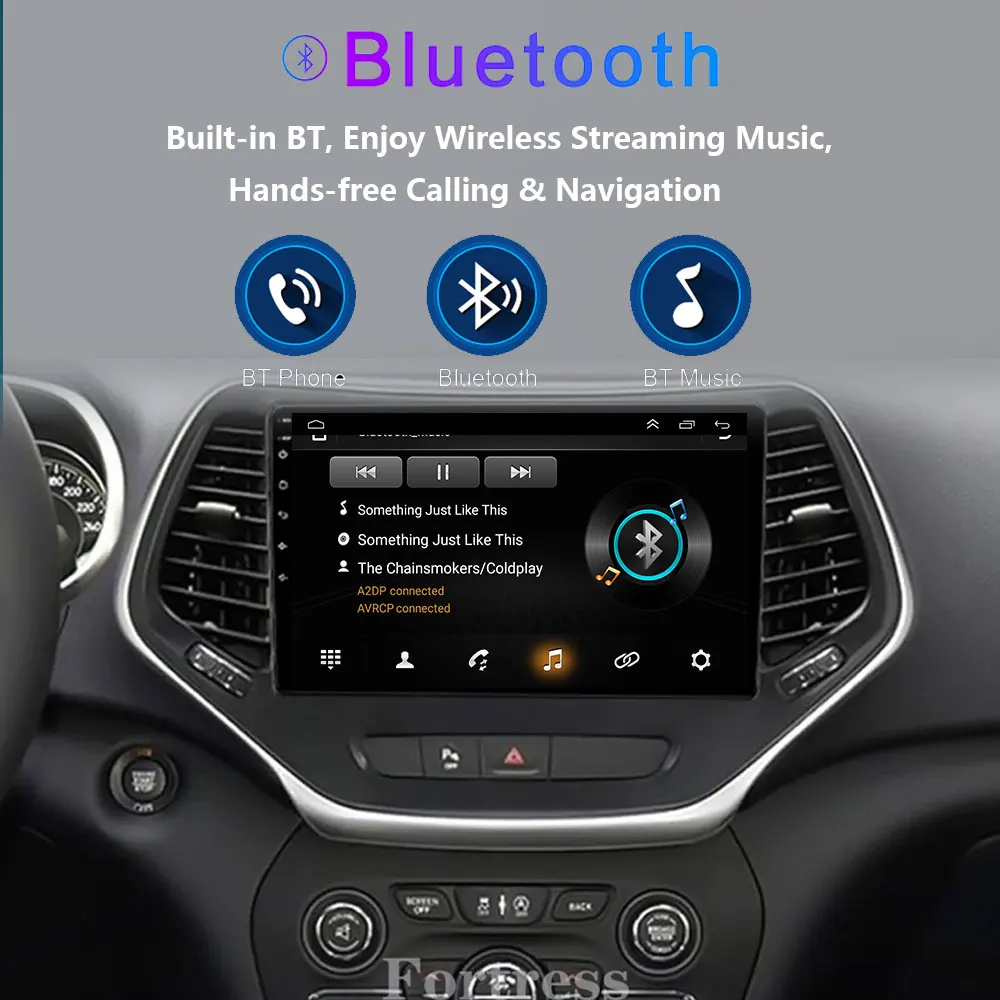 Para Jeep Cherokee 5 KL 2014-2018 Radio de coche navegación Multimedia 4G estéreo inalámbrico Bluetooth Android Auto pantalla táctil Carplay 6