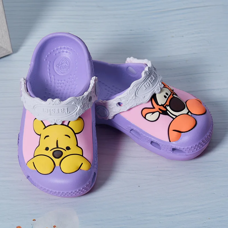 Disney Girls Summer Home Slippers Cartoon EVA Garden Shoes Spider-Man Frozen2 ElsaA Winnie The Pooh Children Beach Sandal Slides best children's shoes Children's Shoes