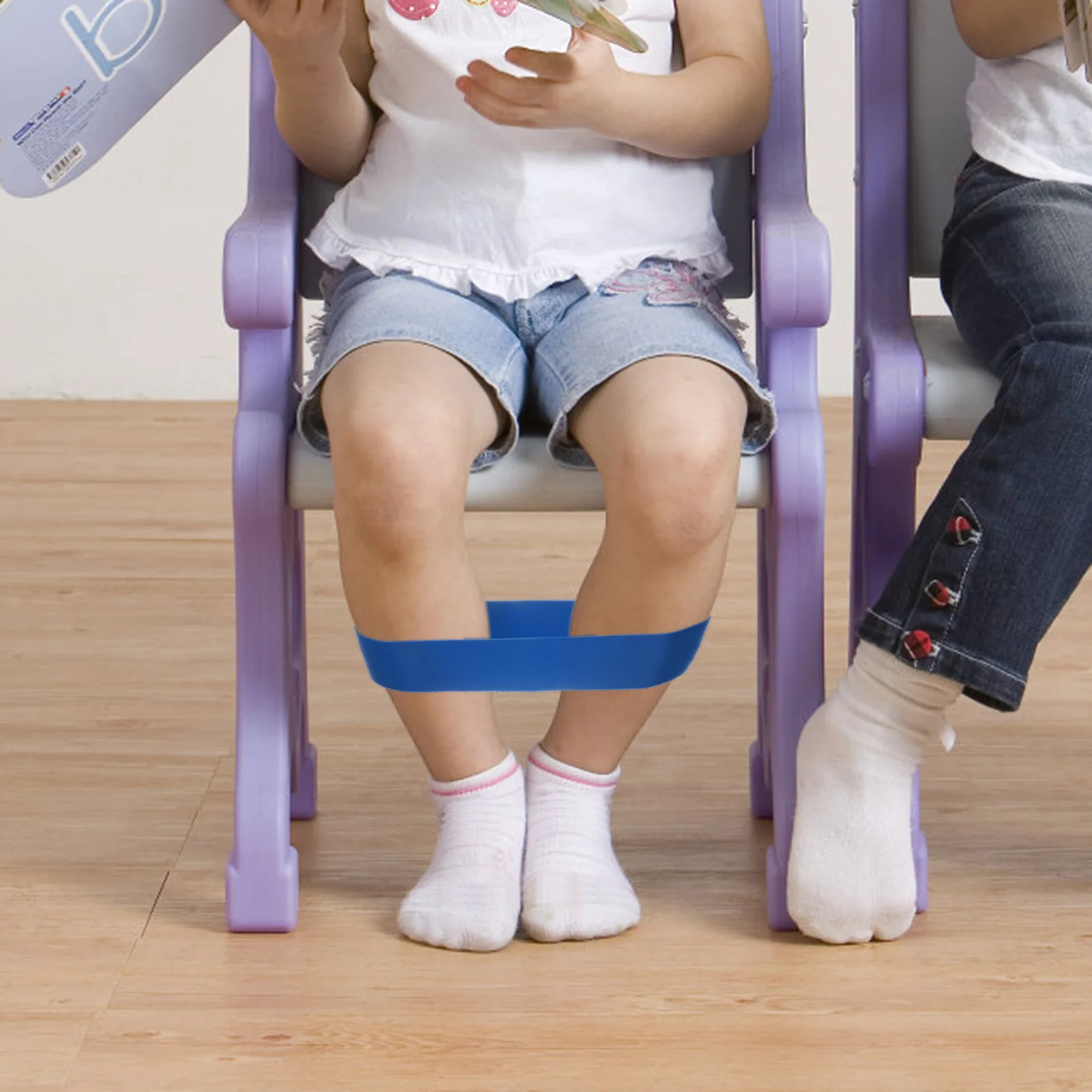 ADHD 책상 및 의자 스트랩 탄력 컬러 밴드, 다채로운 탄성, 신축성, 교실, 어린이 다리, 편안한 유연성