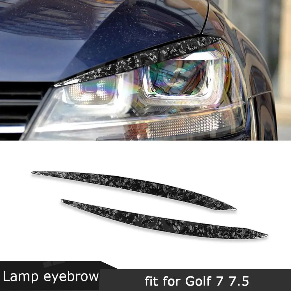 

Передний бампер, веки, накладки на фары для Volkswagen VW Golf 7 7,5 VII MK7 MK7 2013-2018, кованое углеродное волокно