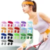 3PCs/set Mens Sports Headband Sweatband Stretch Elastic Outdoor Sport Sweat Headband Wristband Women Gym Running Tennis Headwrap 2