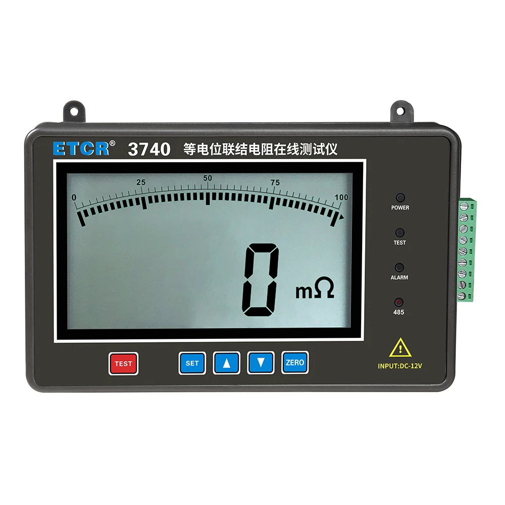 

ETCR3740 Equipotential Bonding Resistance On-Line Tester Earth Resistance Online Detector