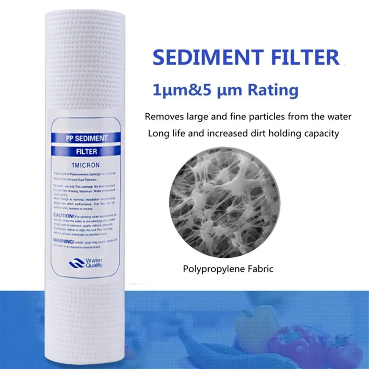 Universal Water Filter PP Cotton Filter Cartridge Sediment Water Filters Polypropylene Material 5 Micrometre 10 PCS water filters