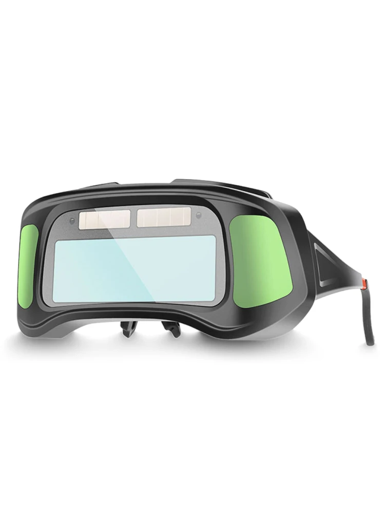 Automatic Dimming Welding Goggles Large View True Color Auto Darkening Protective Glasses for Arc Welding Grinding Cutting