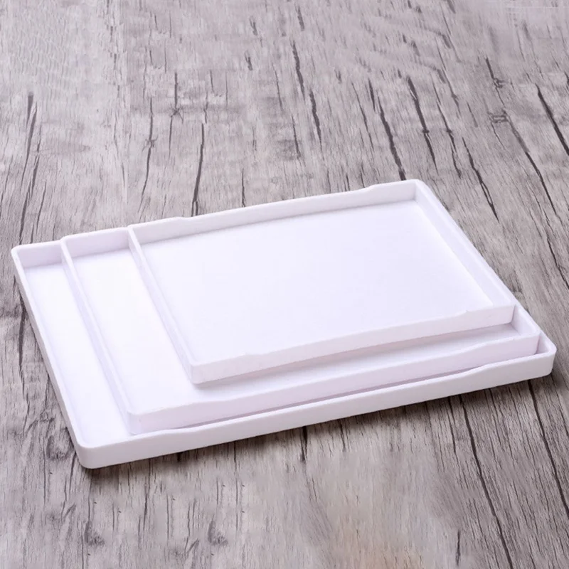 Rectangular Hotel Melamine Tray Water Cup Tea Tray Creative Plastic Room Washing Storage Trays