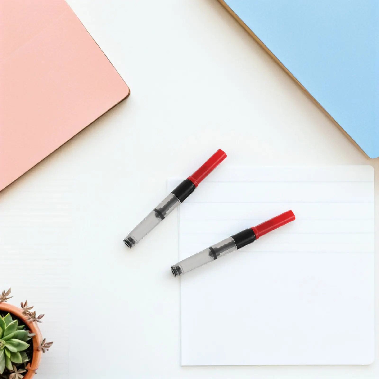 10Pcs 유니버설 만년필 잉크 변환기 2.6mm 정밀 맞춤 트위스트 메커니즘 간편한 회전 폐기물 감소 휴대용 사무실