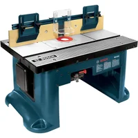 Benchtop Router Table 27 in. x 18 in. Aluminum Top with 2-1/2 in. Vacuum Hose Port 1