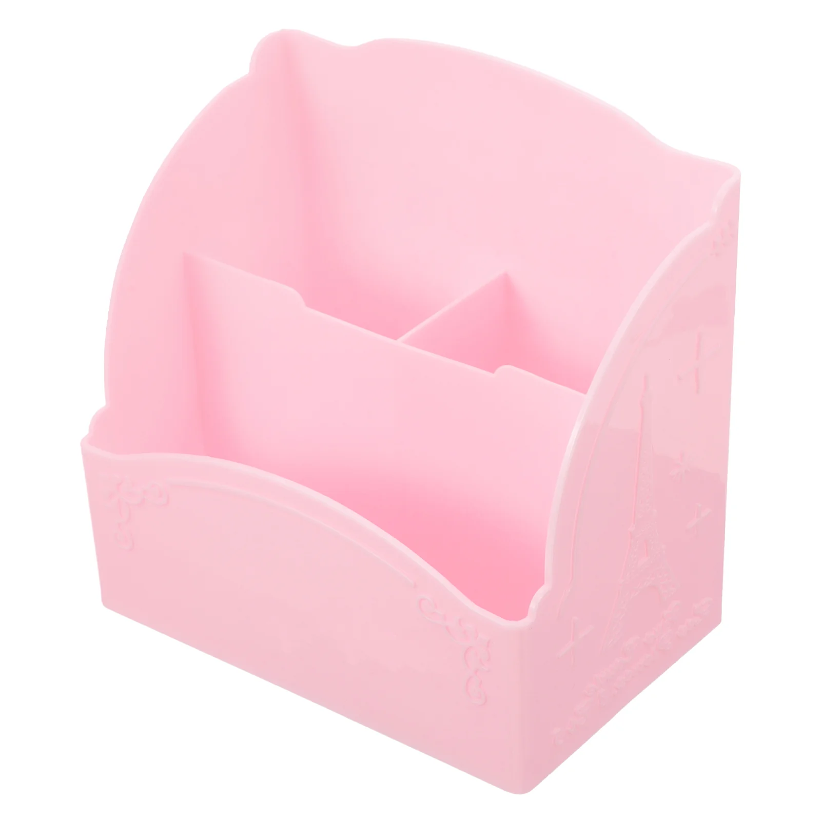 

Nail Pen Holder Supplies Storage Box (Pink) and Pencil Plastic for Desk Office