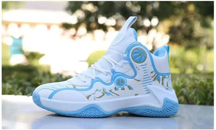 Description Picture 6 of itemNew Brand Basketball Shoes Men High-top Sports Shoes Cushioning Hombre Athletic sapato masculino Comfortable Black Sneaker Male