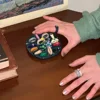 Korean Handmade Ring Holder Jewelry Storage Desktop Home Decorative Disk Ring Slot Storage Ceramics Tray Photography Props 5