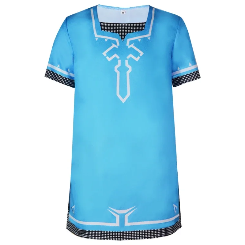 Animecc Link Cosplay T-Shirt Breath Of The Wild T Shirt Princess Costumes Adult Summer Tops Helloween Party