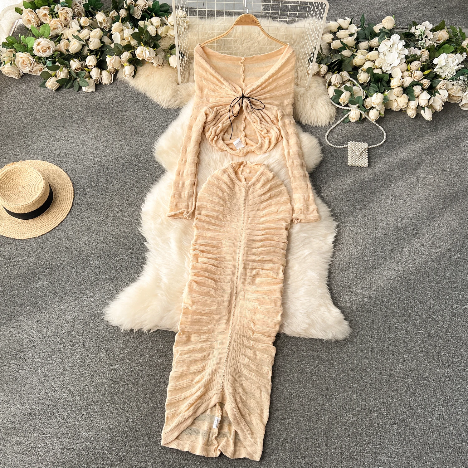 Рисунок 3 - MSHARBO сексуальный вязаный комплект из 2 предметов