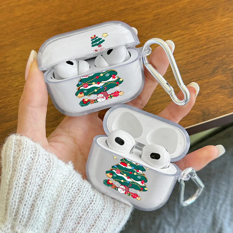 Handpainted Christmas Tree Airpods Case Cover