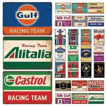 Vintage Racing Team Metal Sign 1