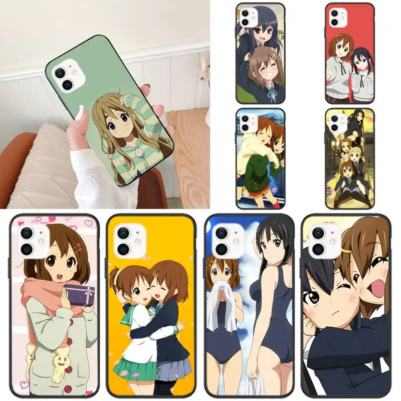 Мультяшный милый чехол k-on с аниме для телефона iPhone 11 12 Mini 13 Pro XS Max X 8 7 6s Plus 5 SE XR |