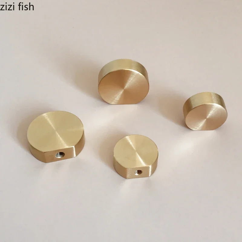 Nordic Metal Decorative Hook Handle Small Brass Cabinet Drawer Handle Home Living Room Wall Round Decorative Key Coat Hook 2