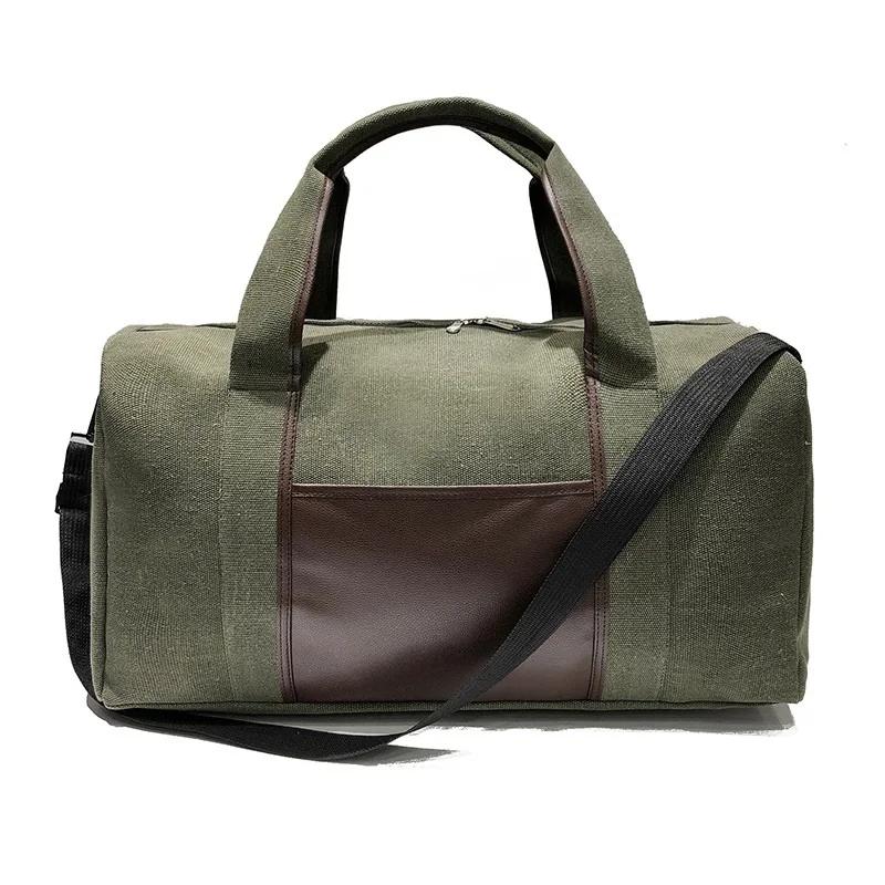 

Men Canvas Simple Travel Luggage Handbags Women Solid Durable Duffel Shoulder Bags Female Crossbody Weekend Carry Organizer