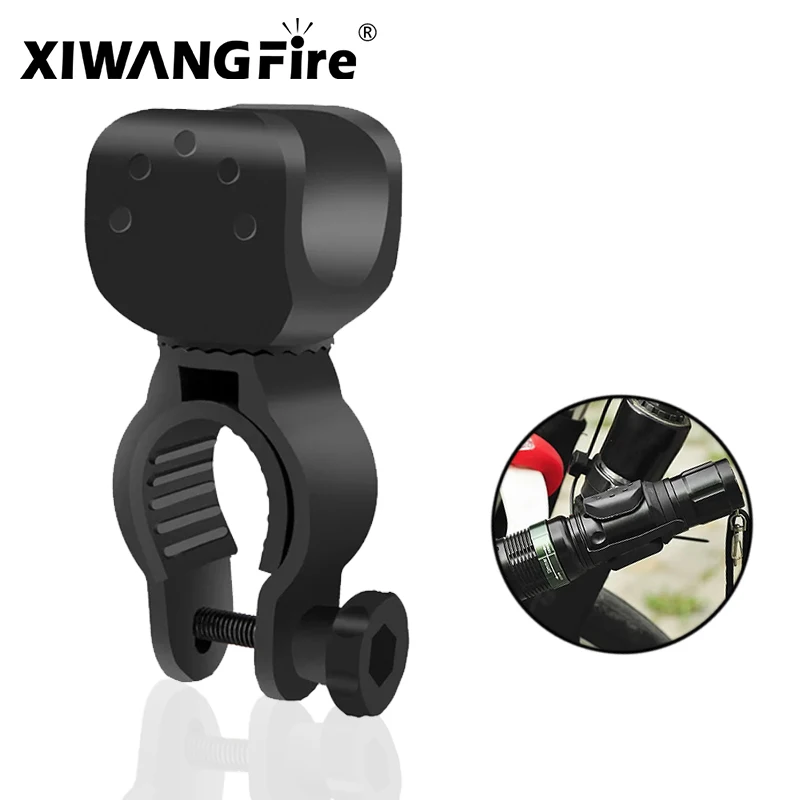 360 องศา Rotatable BIKE Light Bracket MTB ROAD BIKE ไฟฉาย LED Mount Holder Universal ผู้ถือไฟฉายด้านหน้าคลิป 1