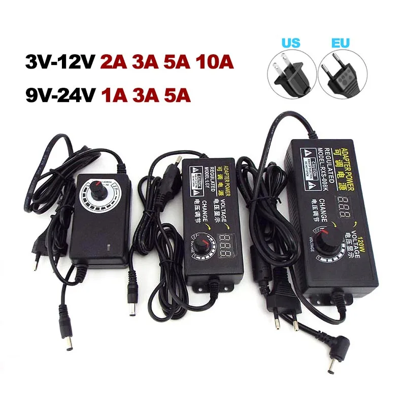 AdjustableAC220VToDC12VPowerSupplyAdapter3V5V6V9V12V15V18V24V1A2A5A10AUniversalchargerleddisplayM20-AliExpress13