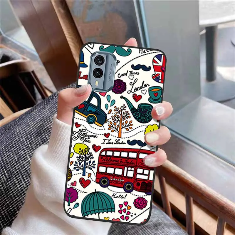 3D Soft Relief Flower Silicone Emboss Painted Cover
