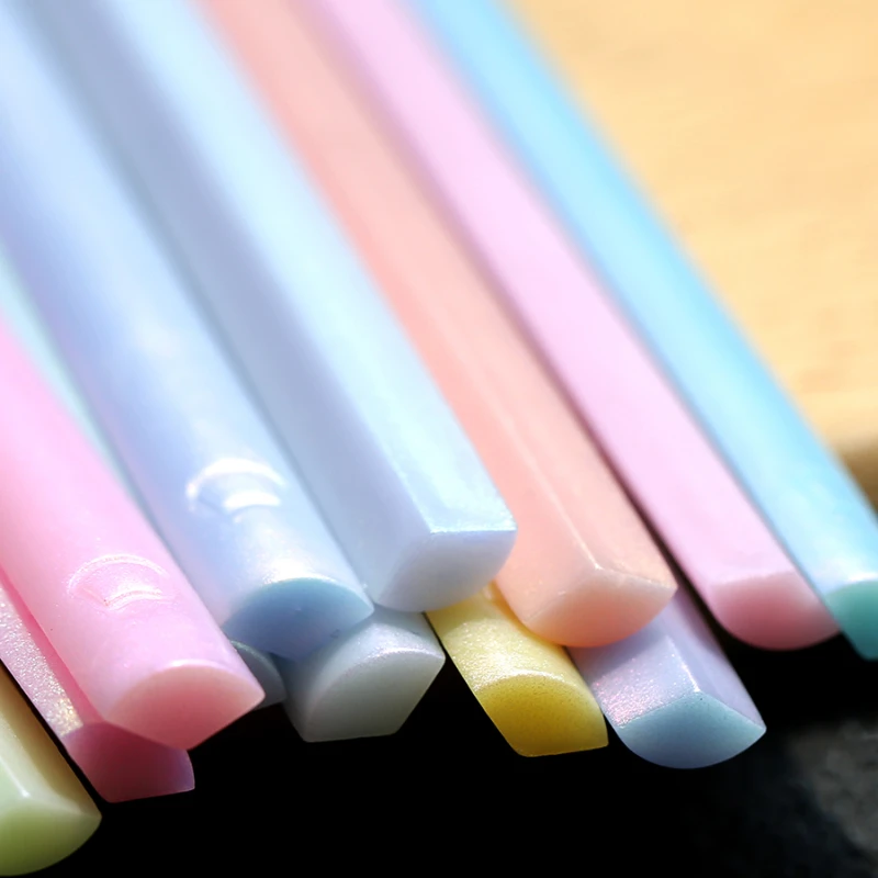 12-color Aurora Wax Seal Stamp Wax Strip Set 1/3 Fire Paint Seal Stick DIY Invitation Envelope Sealing Gift Decoration