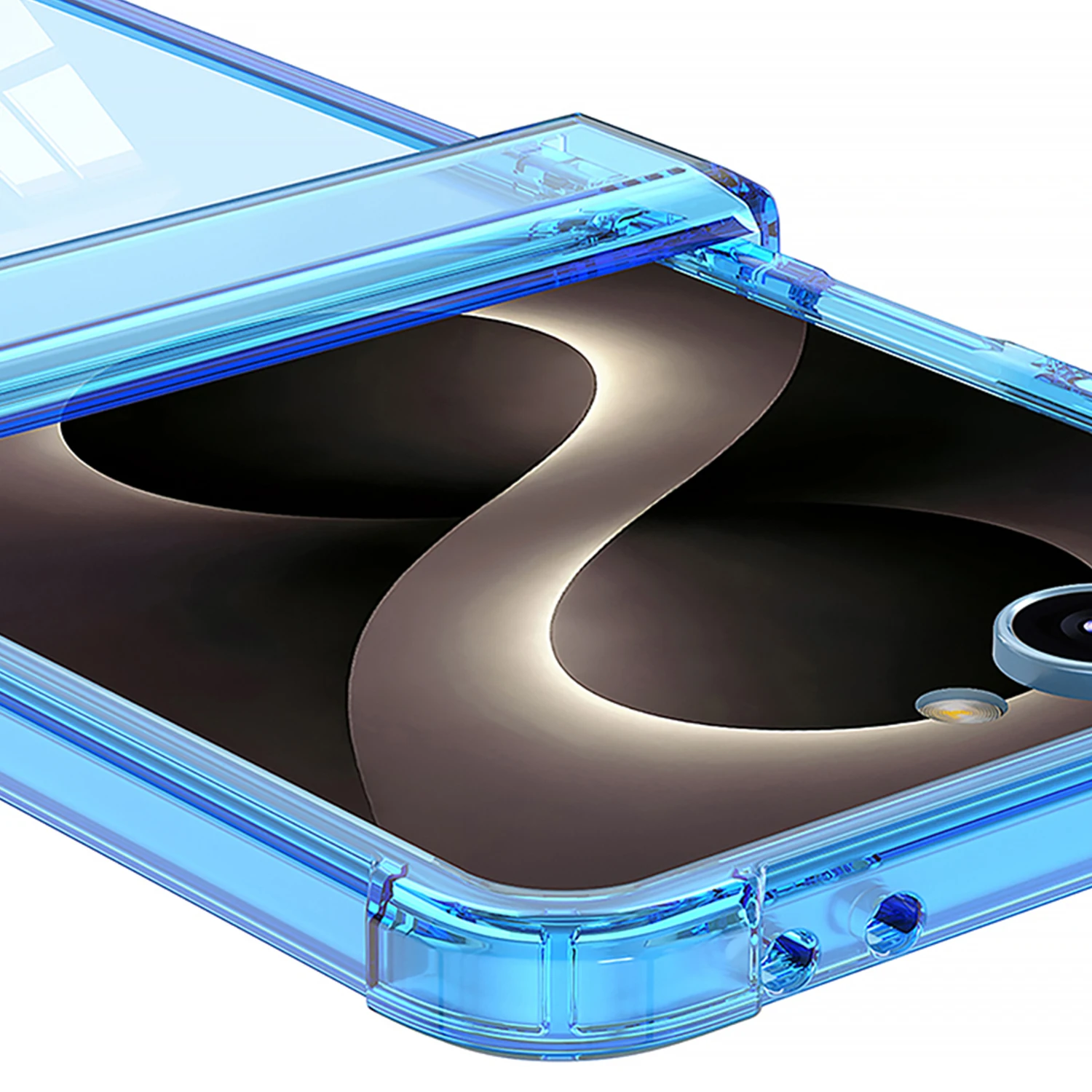 Durable Four-Corner Anti-Drop Transparent Hinged Phone Case