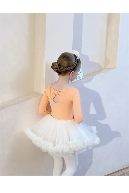 Vestito Balletto Bambina - Body Cotone E Gonna Chiffon, Per Danza E Ginnastica - Foto 2