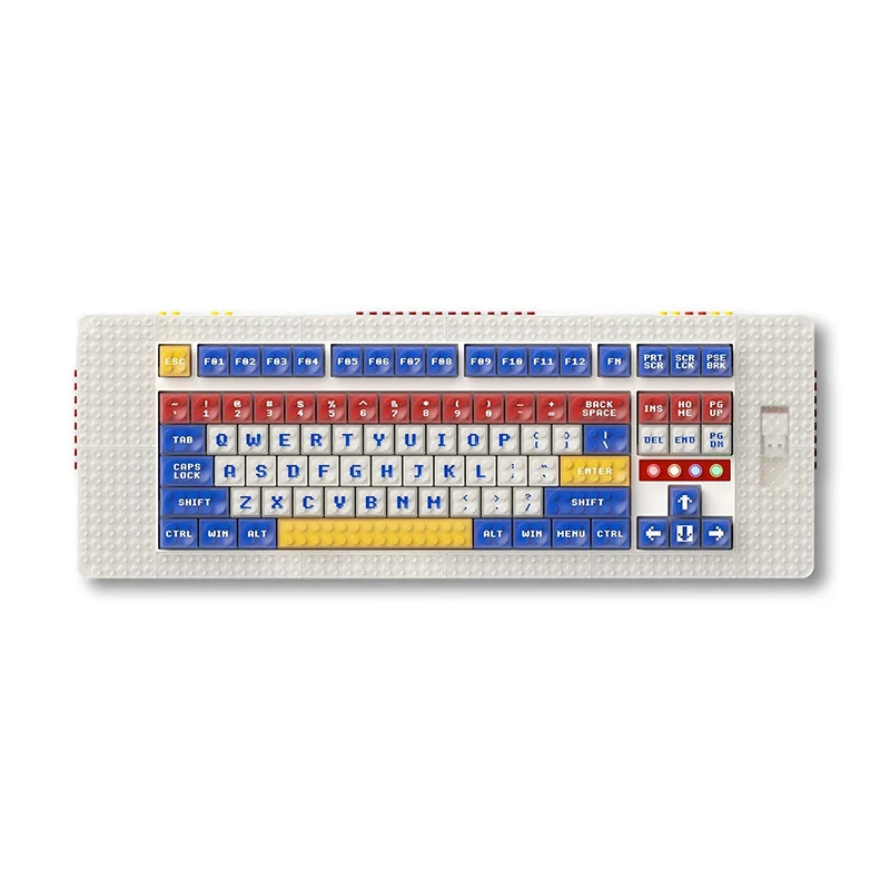 

MelGeek Pixel Mechanical Keyboard, World's First Brick-Compatible Keyboard, Kailh Custom Box L/T Switch, Full-Customize Keyboard