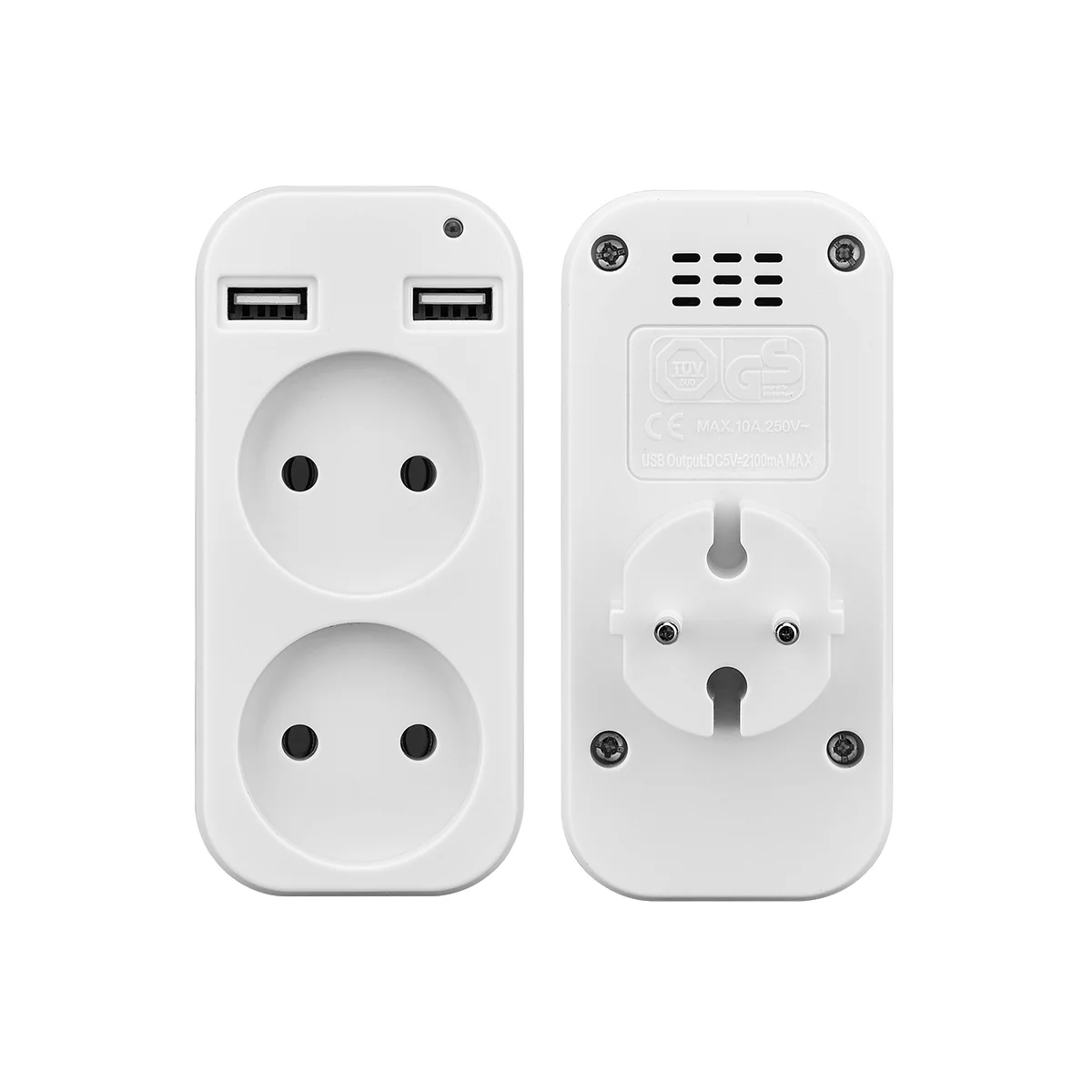 

Настенная розетка с двумя USB-портами, 5 В, 2 А