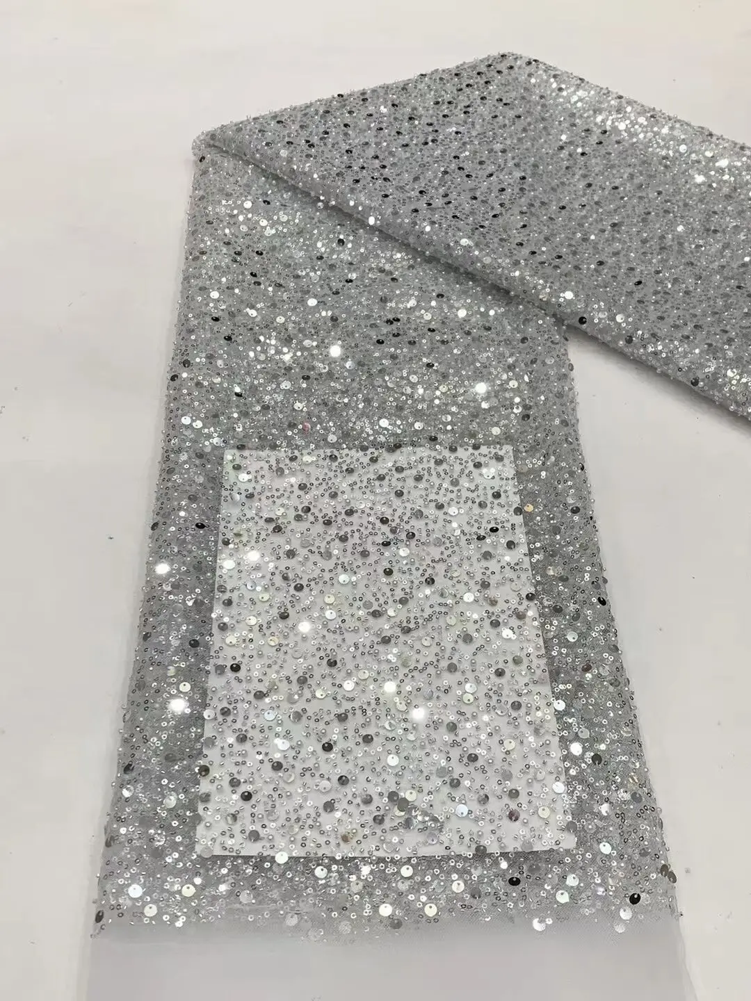 Lace Fabric Chiffon Lace Fabric 38 Colors Sequins Lace Beaded Pearl Fabric Crafts For Evening Dress Cloth By The Yard