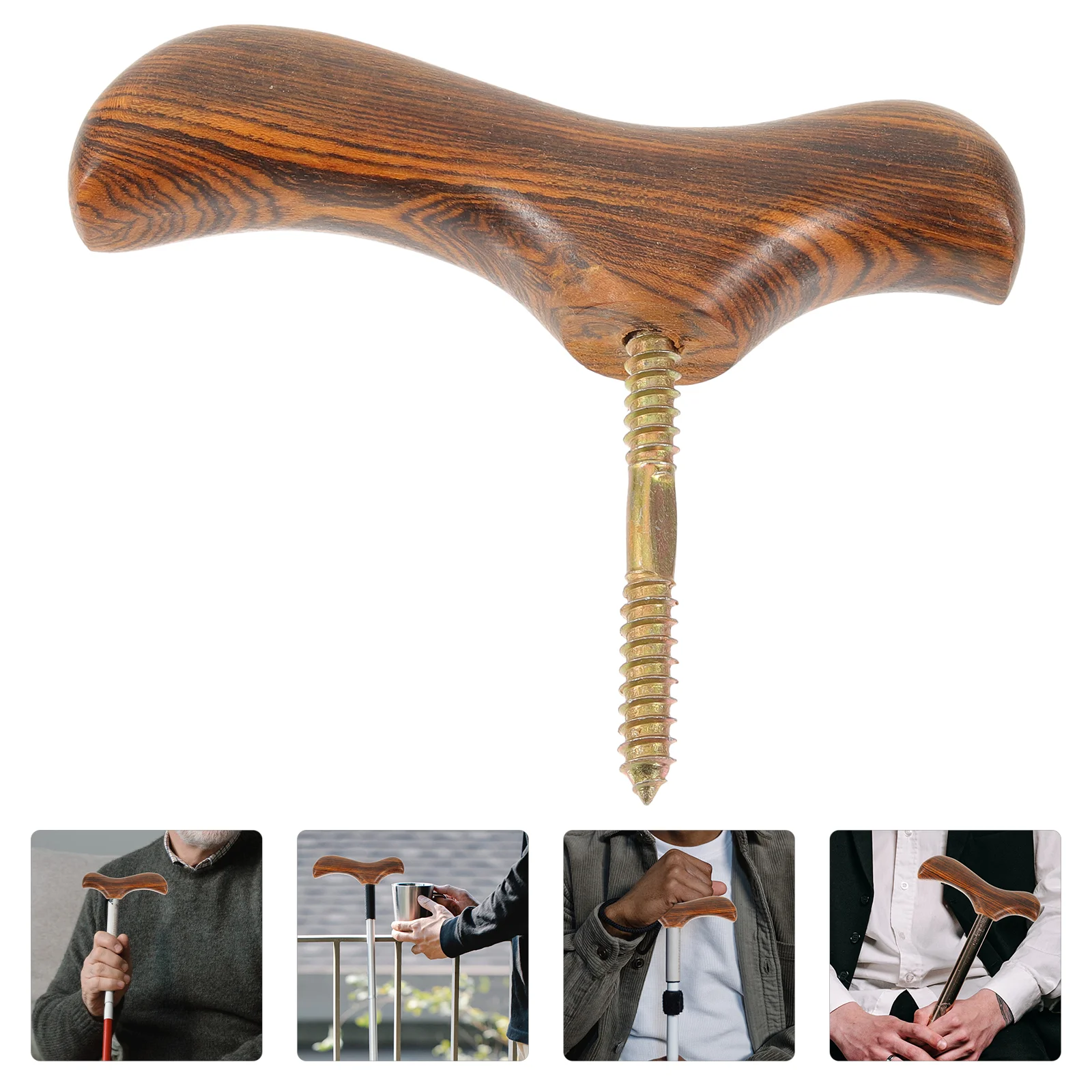 Walking Cane Handle Wooden Cane Handle Wood Polished Knob Stick