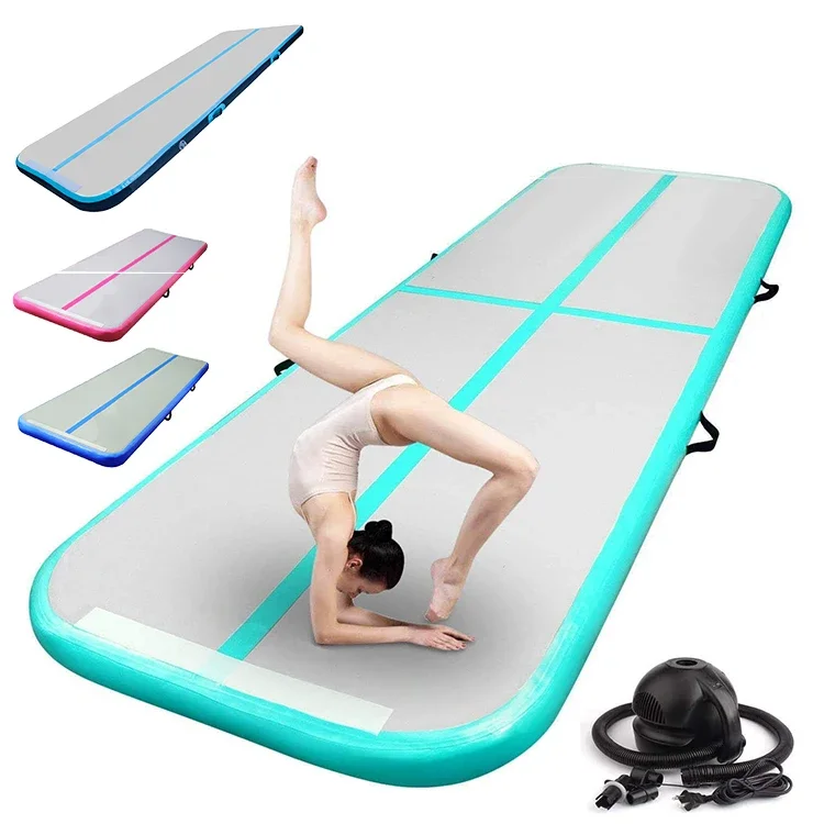 Floor Air Track Inflatable Gymnastics Mat Cheap Airtrack Tumble Square Air Track Mat Matt Tumbling 5 Meter For Gymnastics Kids free shipping 7x2x0 2m inflatable gymnastics air track tumbling mat yoga floor cheerleading landing taekwondo training