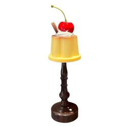 Charming Pudding LED Night Light - Creative Ambient Desk Lamp for Cozy Home Decor & Kids' Gifts (Battery light)