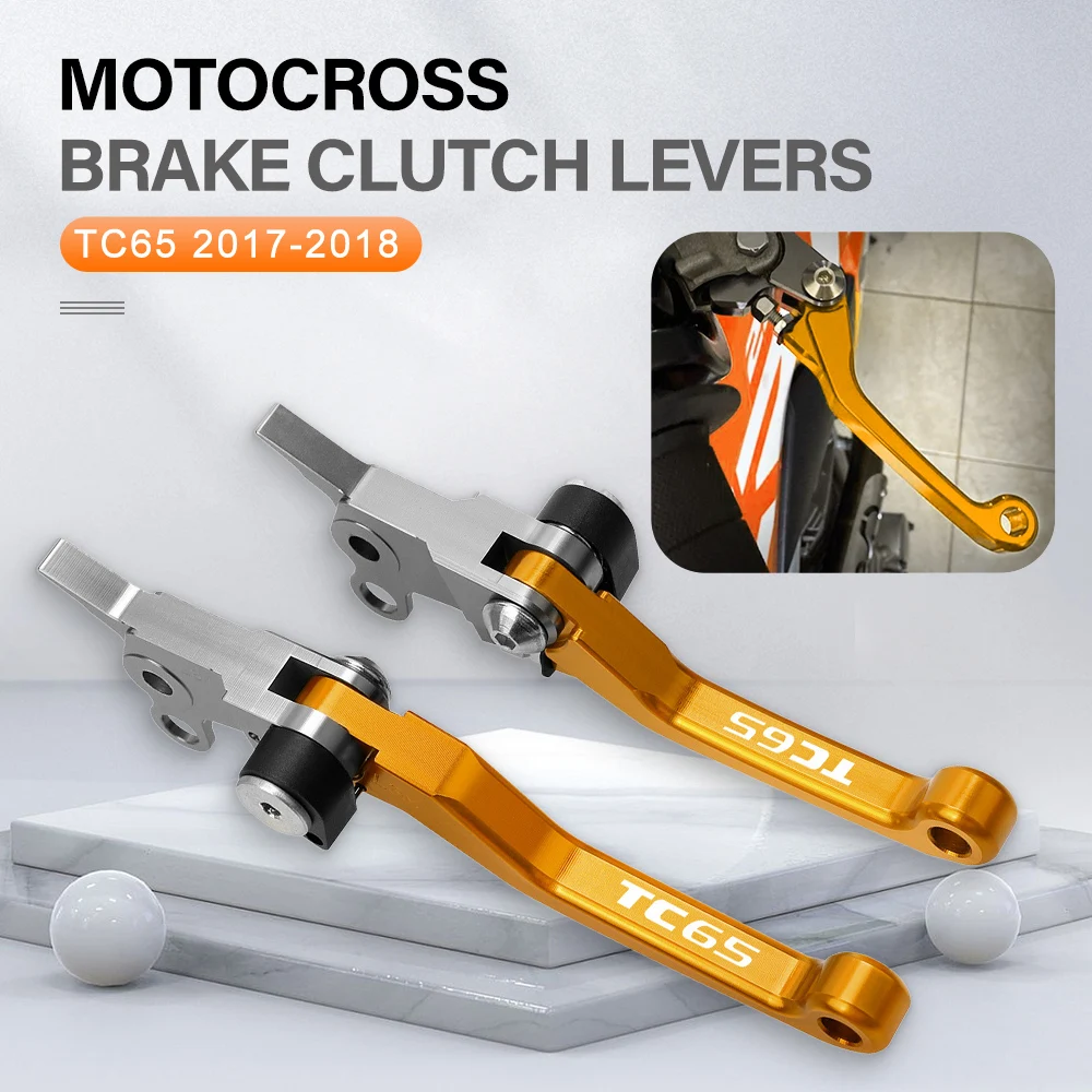 

Motocross Brakse handle Folding Pivot Dirt Bike Brake Clutch Levers Handle Lever Fit FOR HUSQVARNA TC65 TC 65 2017 2018