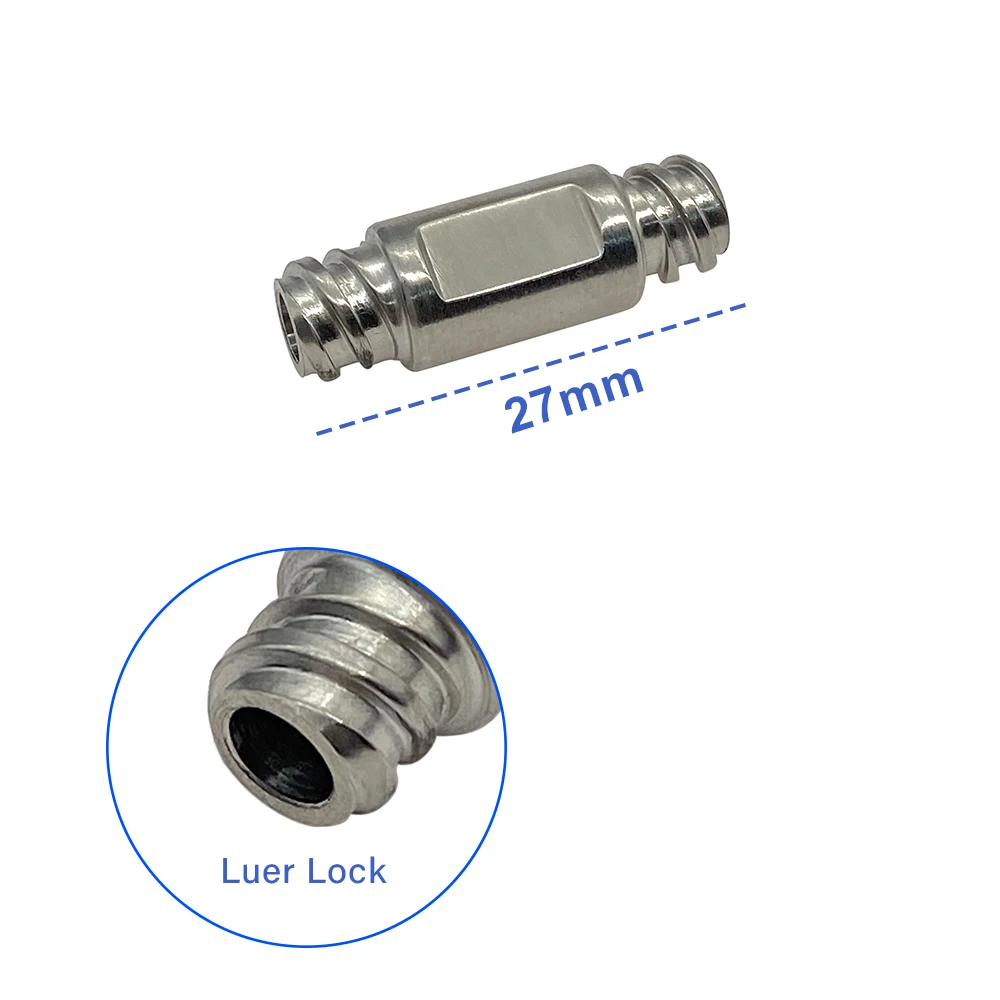Stainless steel Syringe Connector 3pcs adapter Luer Lock Beauty Tools Liposuction Accessory Instruments