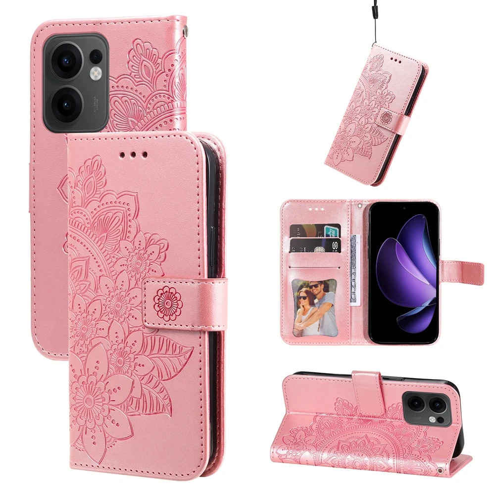 3D Blumen Magnetische Leder-Brieftaschenhülle für Samsung Galaxy A57 A37 A07 A06 A05S A15 A16 A17 A23 A24 A25 A26 A35 A55 Handyhülle – Detail 22