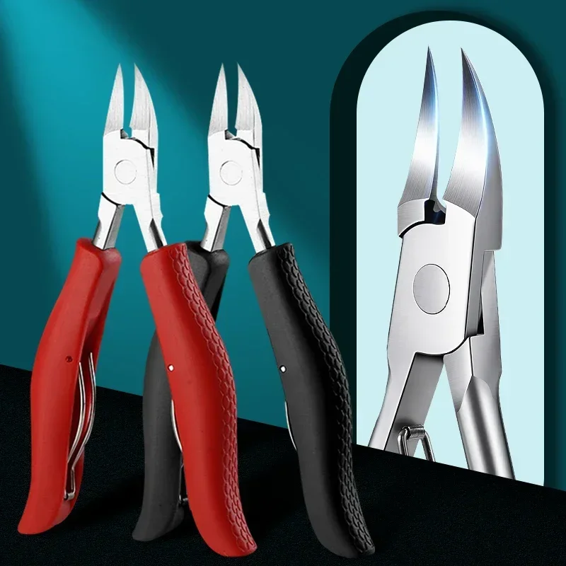 Stainless Steel Ingrown Toenail Clippers, Thick Toe Nail Corrector & Cutter, Deep Nail Groove Cleaner for Pedicure/Manicure Tool