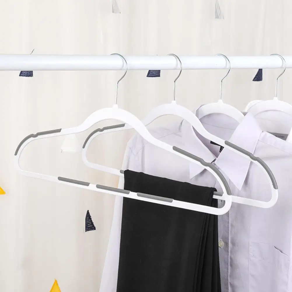 Dropship 10 Pack Clothes Hangers Non-Slip Notched Space-Saving