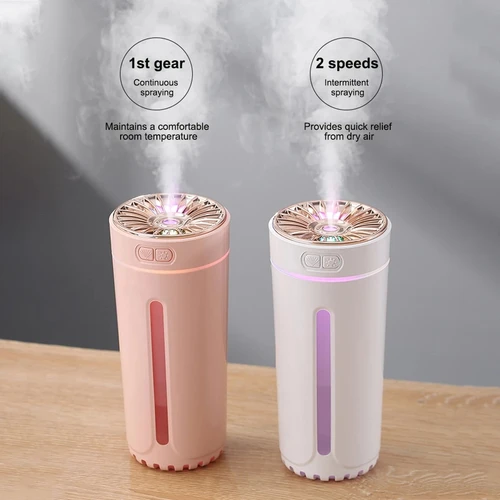 휴대용 무선 자동차 가습기, 샤오미 가습기, 라이트 팬텀 컵, 에어 디퓨저, 280ML, 2023 신제품, 직송 3