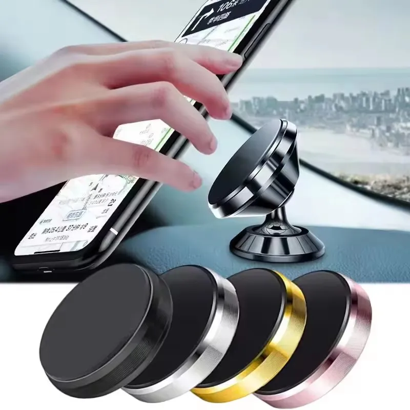 Universal Magnetic Car Phone Holder - Dashboard Mount for Phones and GPS Devices