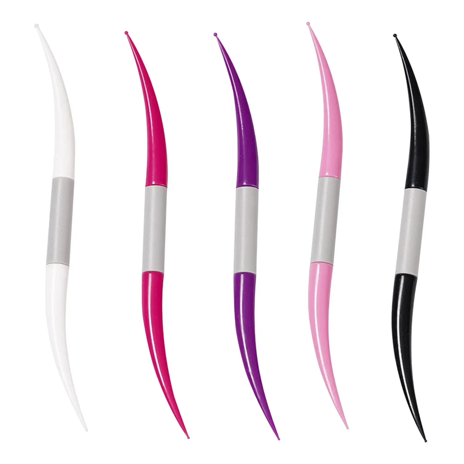 5 Pieces Nail Dotting Pen Tool Painting Detailing Ended Nail Art Tip Dot 3