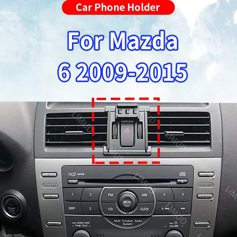 Autotelefonhalter für Mazda –, Schwerkrafthalterung, speziell für feste Basis, kabelloses Laden, Autozubehör