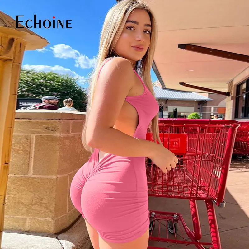 ECHOINE Womens Sexy Backless Bodysuit Seamless Low Back Body