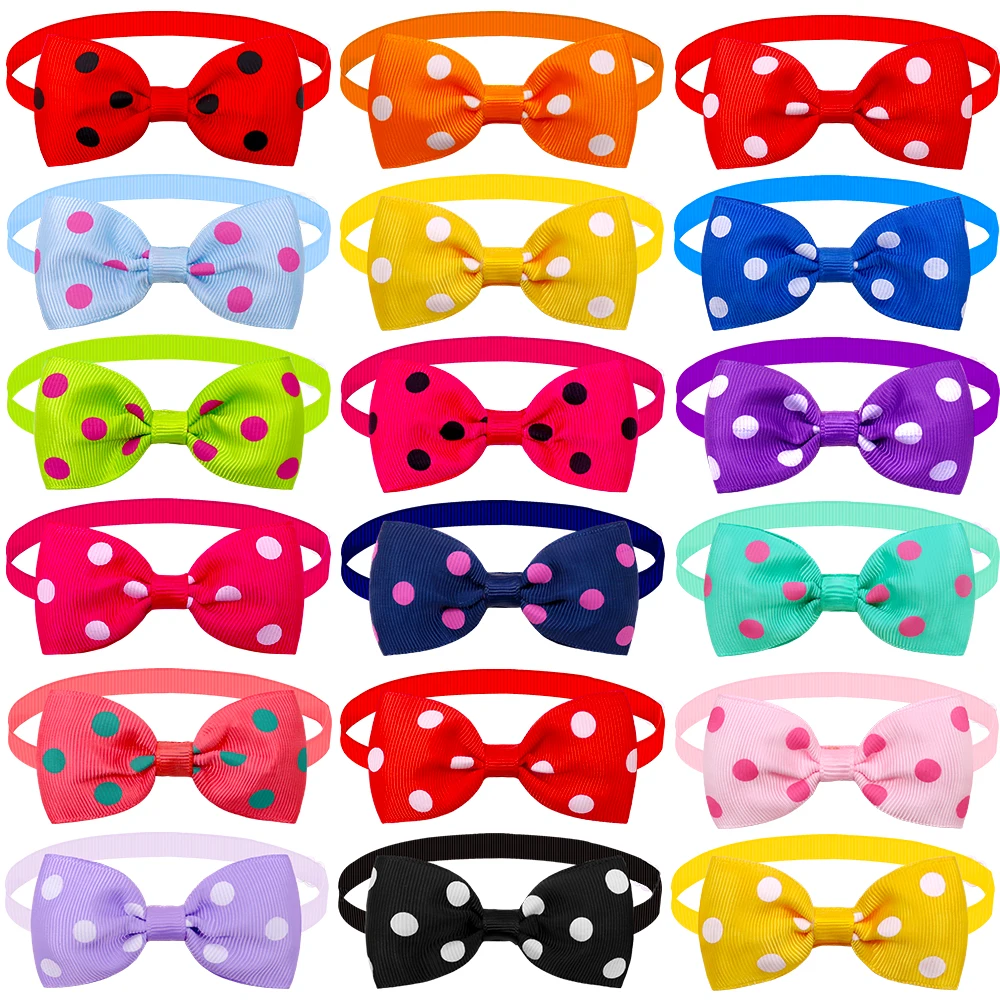 20pcs Dog Acccessories Dog Bow Tie  Bulk Dog Collar Bow Dog Bowtie Small Dog Cat Pet Supplies Dog Fashion Accessoreis Bow 5