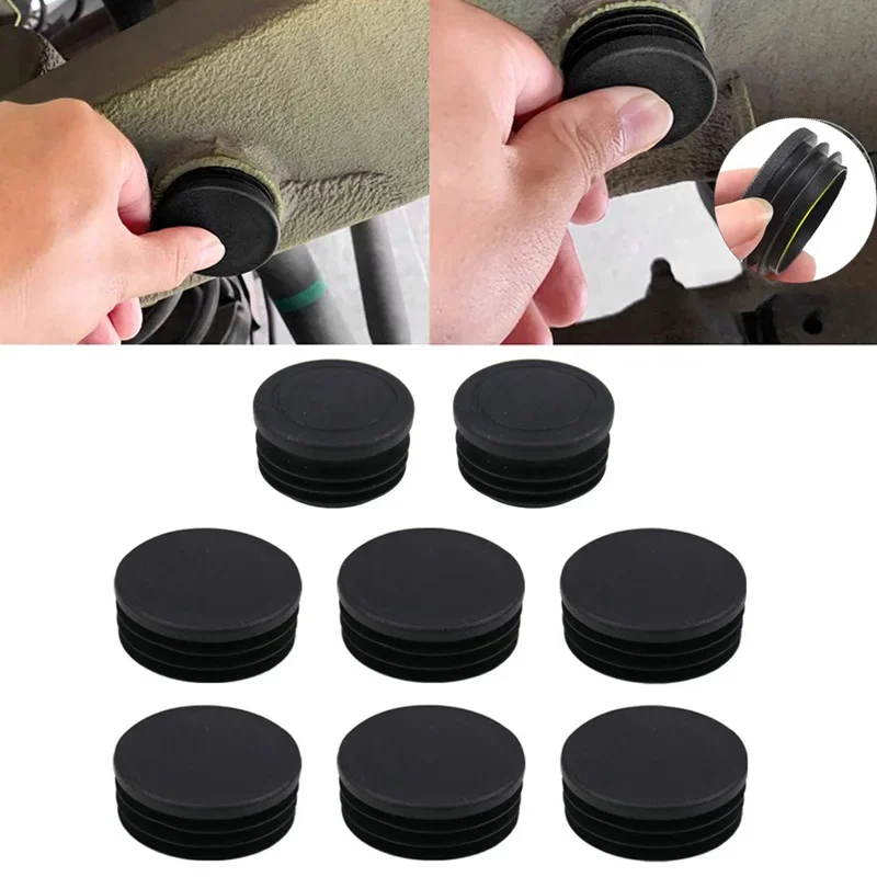 8Pcs Girder Tube Frame Hole Cover Car Dustproof Plug Covers Protect Accessories for Suzuki Jimny Sierra JB64 JB74 tail pipe cover car oil sump cover car washer fluid reservoir cap