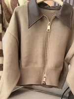 Vintage Brown Hooded Sweater 2