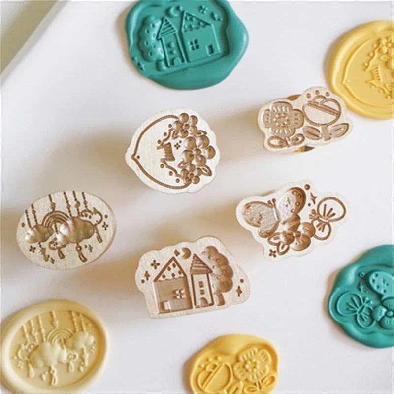

Spring Grape Okame Eagle Stamp Wax Seal DIY Grape Flower Pot Stamps Seals Postage Wedding Envelopes Craft Decor Hobby Card