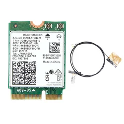 High - Speed Dual Band Wireless AC WiFi Card with Antenna - 1730Mbps & Bluetooth 5.0 - NONE
